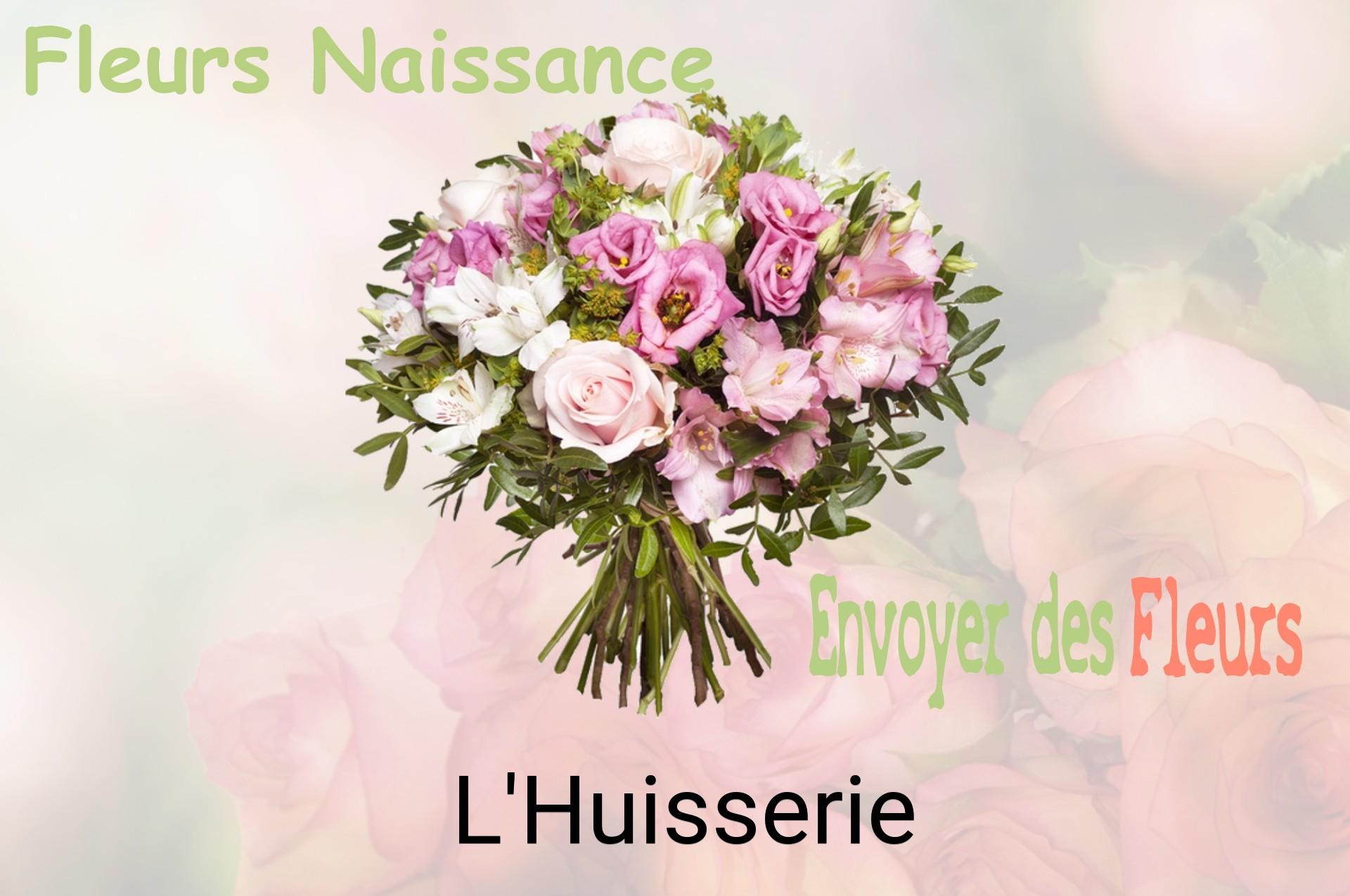 Bouquet de fleurs de naissance livré à L'Huisserie